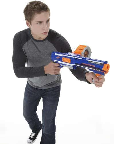 Miniatura 11 de NERF Rampage N-Strike Elite Lanzador de Juguete con Tambor de 25 Dardos Slam Fire para Niños, Adolescentes y Adultos (Exclusivo de Amazon)
