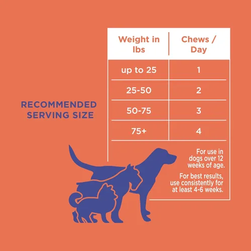 Miniatura 7 de Natural Rapport Suplemento de salud para perros (masticable para cadera y articulaciones)