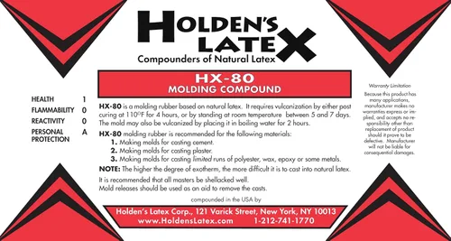 Miniatura 2 de HX-80 - Molde de látex líquido natural