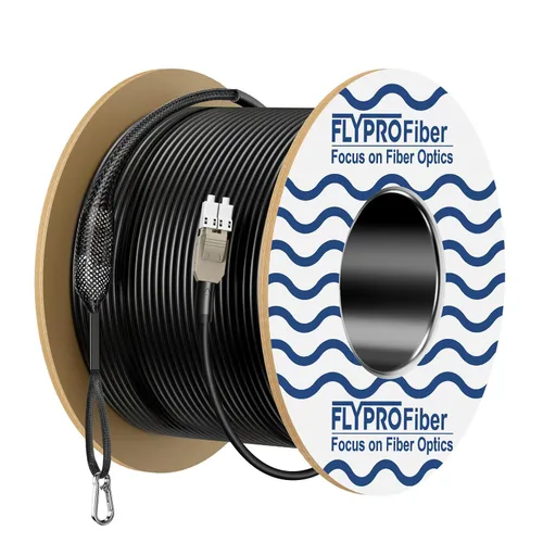 Miniatura 8 de OD-0.197 in OS2 LC a LC cable de conexión de fibra blindada al aire libre LC, cable de fibra óptica monomodo, TPU industrial Uniboot LC con kit