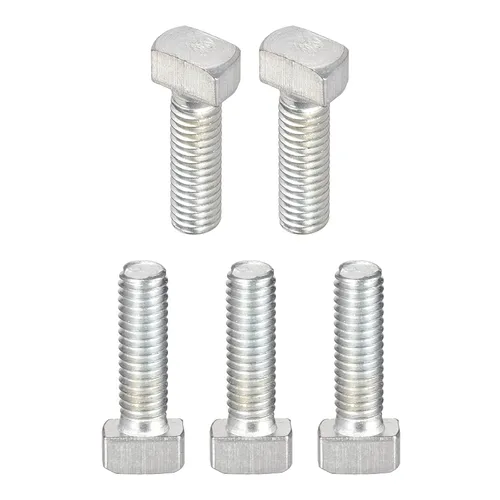 Miniatura 7 de DTGN Tornillo deslizante con ranura en T M6x20mm (DXL), 20 unidades, bueno para la industria de la construcción, pernos de riel en T chapados