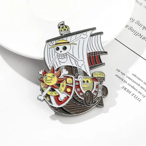 Miniatura 2 de Alfileres esmaltados de anime Luffy, broche de metal para cosplay de anime, insignias de solapa para mochila, bolsa, ropa, regalos para hombres
