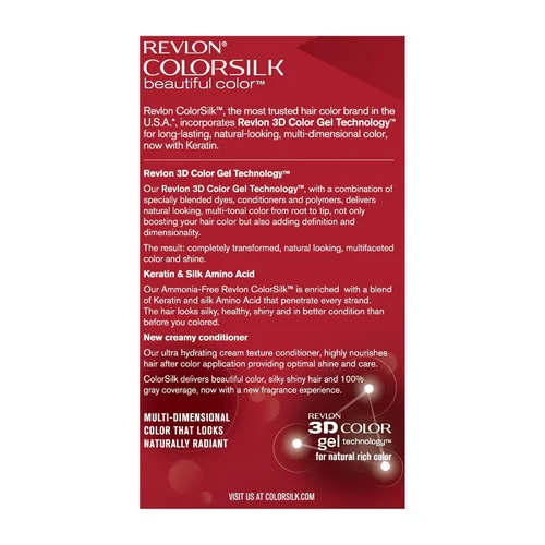 Miniatura 2 de Revlon Colorsilk - Tinte para el cabello, rubio ceniza oscuro, paquete de 3 unidades 60 rubio ceniza oscuro