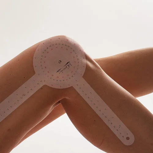 Miniatura 6 de Goniómetro de 12 pulgadas para uso ortopédico, goniómetro de plástico de gran tamaño de 360 grados, regla transportadora angular de terapia física