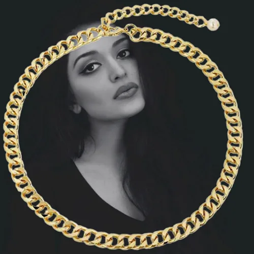 Miniatura 7 de Yarpiany Collar de cadena de eslabones cubanos para mujer, collares de cadena para mujer, collares de oro de moda, collar de oro para mujer