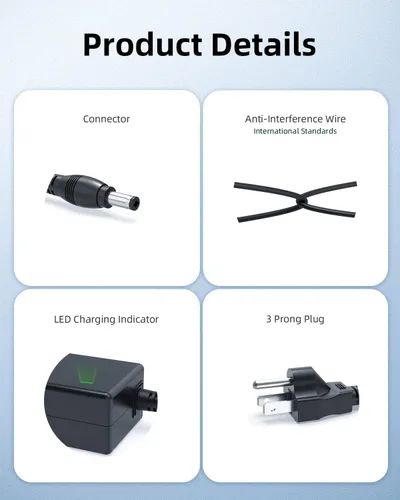 Miniatura 4 de Cargador de 19 V para JBL Boombox Charger, Boombox 1 2, Xtreme 1 2 impermeable portátil Bluetooth altavoz reemplazo AC adaptador cable