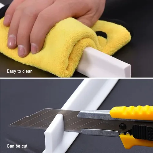 Miniatura 5 de Protector de agua plegable para ducha, protector contra salpicaduras de agua, barrera de agua para cabina de ducha, retenedor para separación húmeda