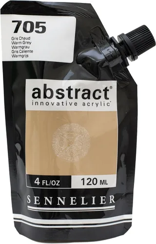 Miniatura 5 de SENNELIER Pintura acrílica abstracta innovadora para cuerpo pesado, bolsa de 16.9 fl oz, blanco titanio