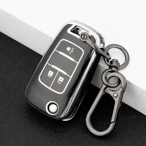 Miniatura 6 de Funda para llavero Chevy Sonic con llavero, funda de TPU suave para llave de automóvil para Chevy Equinox Spark Trax Buick Encore GMC Terrain