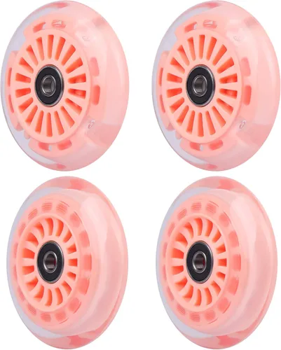 Miniatura 9 de Juego de ruedas de poliuretano de repuesto para coche oscilante (frontal, 2 piezas con luz), paquete de ruedas para coche columpio