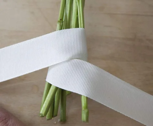 Miniatura 6 de YAMA Rollo de cinta de grogrén sólido, 1 pulgada, 25 yardas para cintas de envoltura de regalos, color blanco