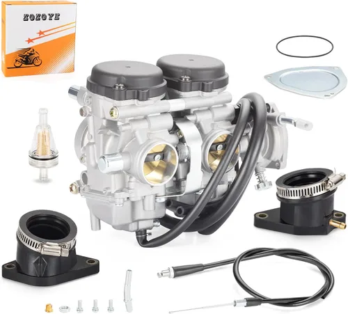 Miniatura 8 de Carburador de carburador y cable del acelerador con colector de admisión para Yamaha Raptor 660 YFM660R 2001-2005