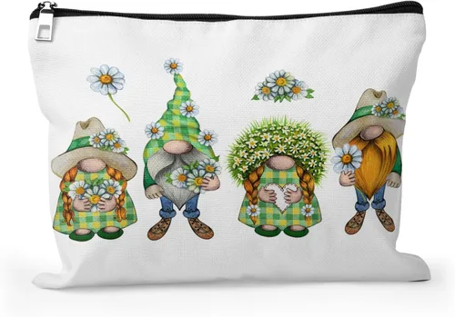 Miniatura 28 de Bolsa de maquillaje para mujer, Corazones de cactus de alpaca