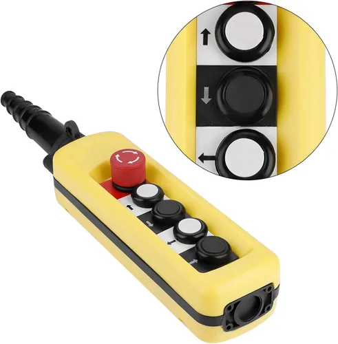 Miniatura 7 de Interruptor de elevación de cadena de grúa pero tonelada, 4 botones de control, pero tonelada controlador colgante de elevación, control