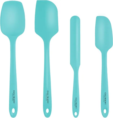 Juego de 4 espátulas de silicona para hornear, espátulas de goma, resistentes al calor, sin BPA, juego de espátulas para utensilios de cocina