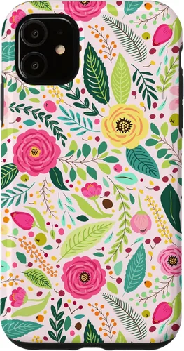 Miniatura 8 de Spring Flower Modern Colorful Cute Garden Botanical Floral Case for iPhone 17