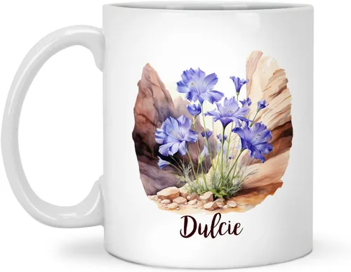 Miniatura 16 de Tazas de cerámica personalizadas del cubo de rosas con nombre, Taza de flores, Taza de café de flores de rosas personalizadas, Taza de té floral
