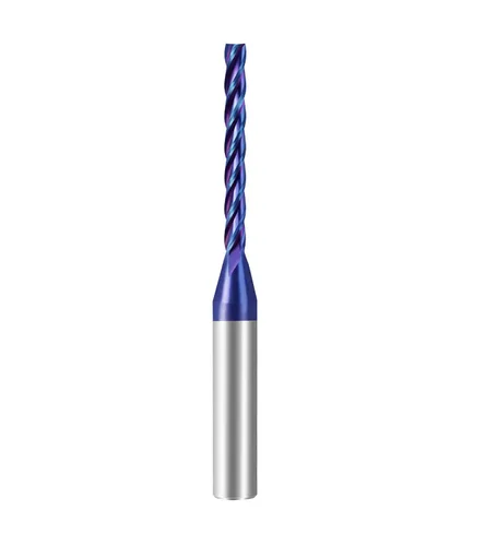 Miniatura 18 de Ruhi - Broca de enrutador en espiral Upcut de 3 flautas de 1/4 pulgadas, diámetro de corte de 1/8 pulgadas, CL, carburo sólido OVL de 2-1/2 pulgadas