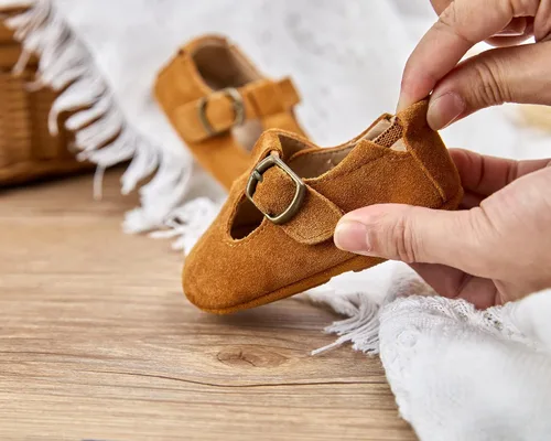 Miniatura 5 de ESTINE Zapatos de vestir para niña pequeña, zapatos deportivos para caminar para recién nacidos, ligeros, 6-18 meses, para fiestas, escuela, boda