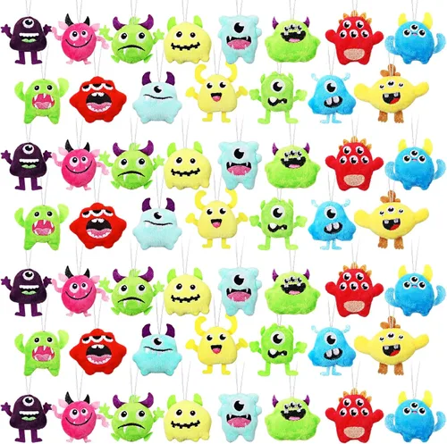 Miniatura 14 de Libima 150 piezas de mini animales de peluche de mar, animales de frutas de peluche para llavero, juego para carnaval, cumpleaños, aula, premios