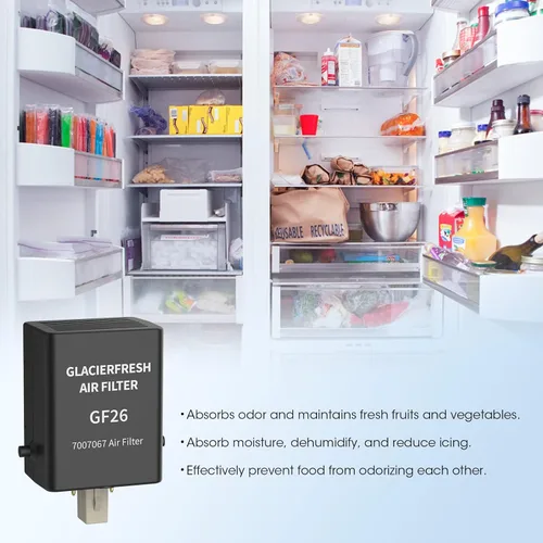 Miniatura 6 de GLACIER FRESH Repuesto para cartucho de purificación de aire de refrigerador Sub-Zero 7042798, 7007076, 7007067 (1 unidad)