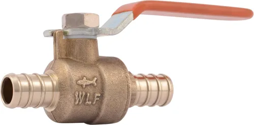 Miniatura 6 de SharkBite Válvula de bola de crimpado de 1 pulgada, accesorios de fontanería de latón, tubo PEX, PE-RT, 22463LFA