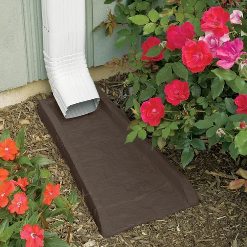 Miniatura 6 de Suncast Bloque de drenaje decorativo para el hogar, protector de repuesto resistente para evitar la erosión del suelo y los lavados de lluvia, Java