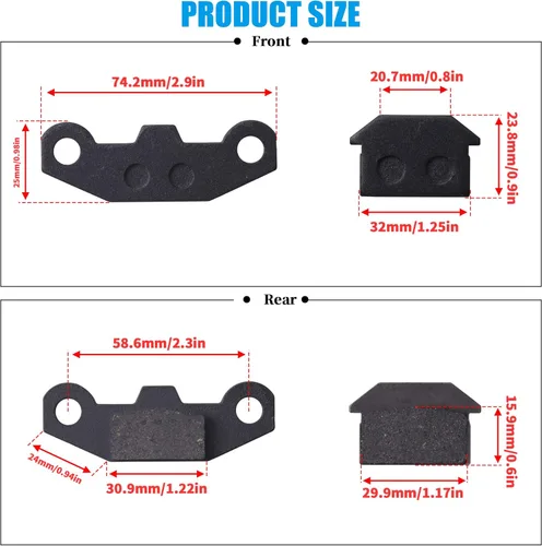 Miniatura 2 de JINGKE Zapatas de freno para 50cc 70cc 110cc 125cc 140cc Lifan YX Thumpstar Demon Stomp BSE Kayo Pit Dirt Bike