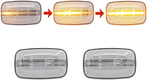 Miniatura 7 de Luz LED para guardabarros lateral compatible con Toyota LCruiser serie 100/70/80 compatible con Lexus LX470 LCruiser Prado 90 Series FJ Cruiser