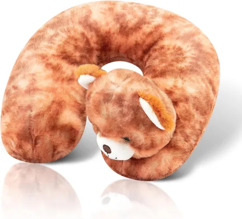 Miniatura 18 de Cloudz Almohada de cuello de viaje en avión súper suave y suave para niños, mantiene a los niños cómodos y apoyados con un amigo mientras viajan