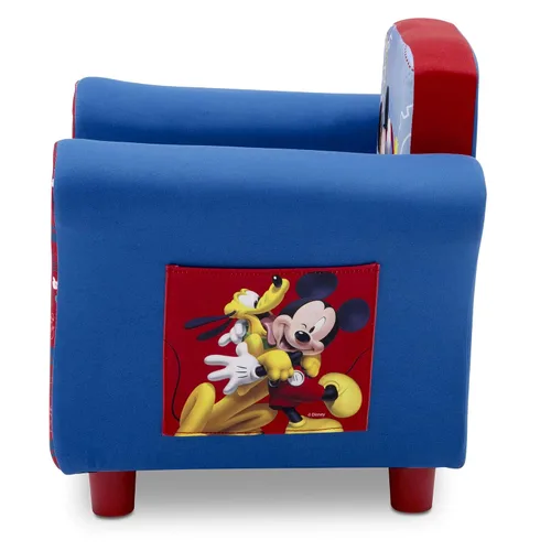 Miniatura 4 de Delta Children Silla tapizada, Disney Mickey Mouse & Design & Store Organizador de almacenamiento de juguetes de 6 compartimientos, Disney Princess