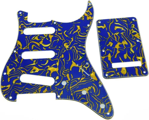 Miniatura 19 de KAISH - Golpeador de 11 agujeros estilo ST/Strat SSS con placa trasera ST y cubierta de trémolo para Stratocaster de EE. UU./México/Strat en perla