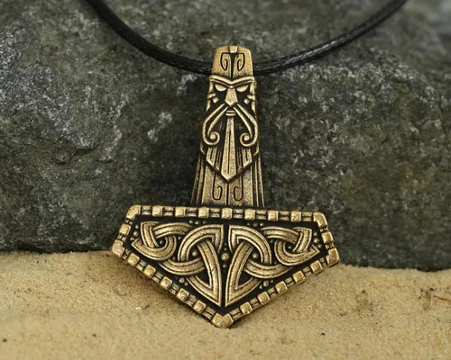 Miniatura 99 de Baldur Jewelry - Collar de martillo Thors Mjölnir - Colgante de martillo de Thor nórdico vikingo joyería vikingo - Collar Thor - Regalos Thor
