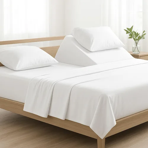 Miniatura 23 de 4 piezas de lujo Split Top Queen 100% algodón egipcio de 800 hilos (ajustable, parte superior flexible tamaño queen) sábanas divididas de 28