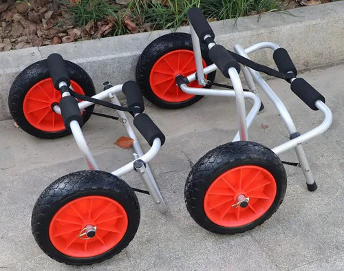 Miniatura 3 de METER STAR 2 ruedas de carrito de kayak de 10 pulgadas, rueda de neumático a prueba de pinchazos para kayak, canoa, carrito de repuesto, diámetro