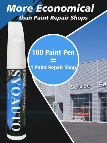 Miniatura 4 de SYOAUTO Wind Chill 089 Pintura de Retoque Fit para Toyota Auto Pintura de Retoque Pluma de Reparación de Arañazos Cepillo y Punta 2 en 1 Wind Chill