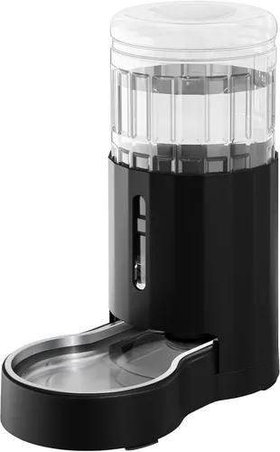 Miniatura 18 de CZPET Dispensador automático de agua de 7L para perros y gatos con cuenco de acero inoxidable, dispensador de agua por gravedad, 100% libre de BPA