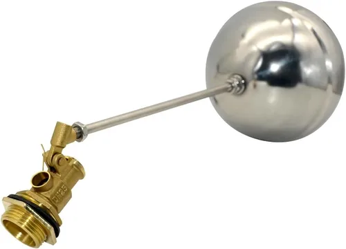 Miniatura 4 de VARMHUS Válvula de bola flotante de rosca macho de acero inoxidable 304, control automático de nivel de agua de latón para aplicaciones de tanque