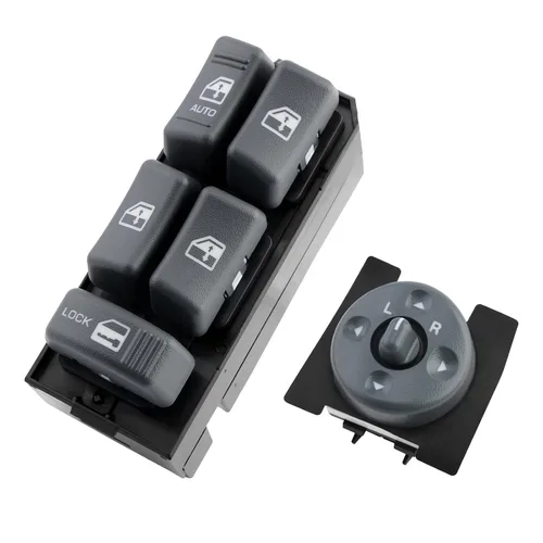 Miniatura 11 de Interruptor maestro de ventanas con control de espejo del lado del conductor y del pasajero de 2 puertas, compatible con Chevy GMC C1500 C2500 C3500