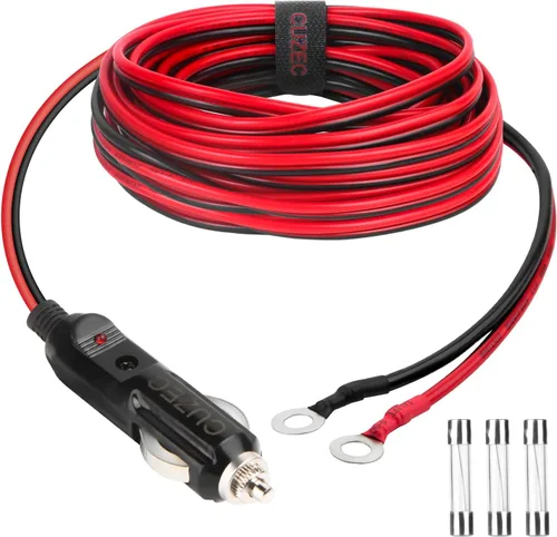 Miniatura 11 de CUZEC Adaptador de encendedor de cigarrillos macho de 15 A, cable de alimentación de 1.6 pies / 1.6 ft 16 AWG para inversor de automóvil, bomba