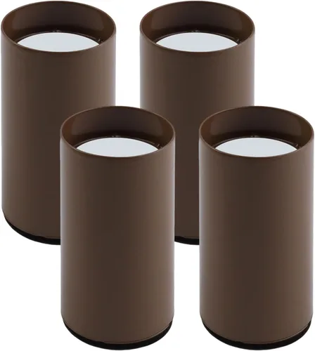 Miniatura 13 de Elevador cuadrado de acero para muebles, 4 piezas, color negro, altura de elevación de 1.97 a 2.75 pulgadas, se ajusta a patas de 1.5 pulgadas