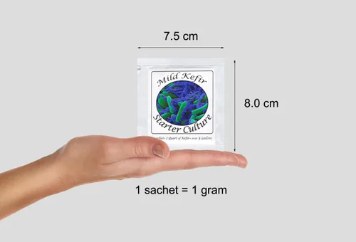 Miniatura 4 de Kéfir Starter Cultures - Paquete de sobres de cultivo liofilizados para kéfir de leche cremosa y suave (5 sobres)