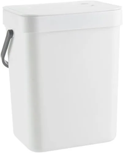 Miniatura 10 de Contenedor pequeño de compostaje de cocina de 3 litros, contenedor para encimera del hogar con tapa para compostador de basura (A)