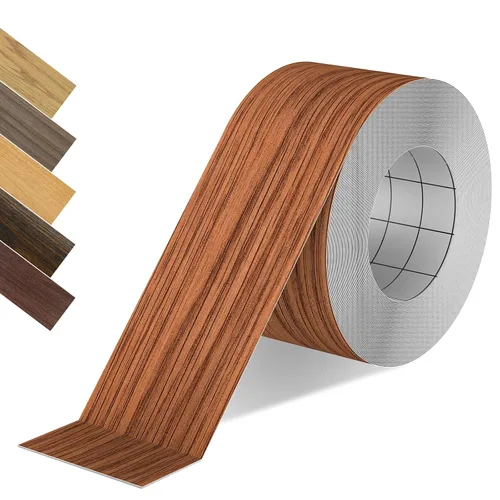 Miniatura 21 de Bandas de borde de PVC negro, rollo de 1 1/2 "x 10 pies - Borde flexible pre-pegado