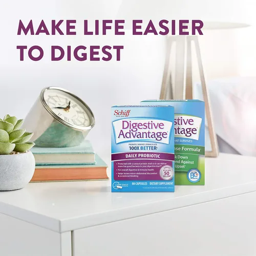 Miniatura 5 de Cápsula probiótica diaria - Digestive Advantage 80 cápsulas y cápsula de lactasa de defensa de lactosa (96 cápsulas)