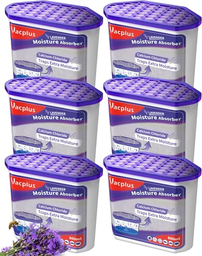 Vacplus - Cajas de absorción de humedad, 10.5 onzas, deshumidificadores fragantes para armario, recolectan la humedad de baños, cocinas y estudios,