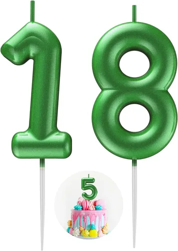 Miniatura 39 de Velas número 2 arcoíris con número 3D de feliz cumpleaños para decoración de fiesta de pastel de cumpleaños, suministros de celebración