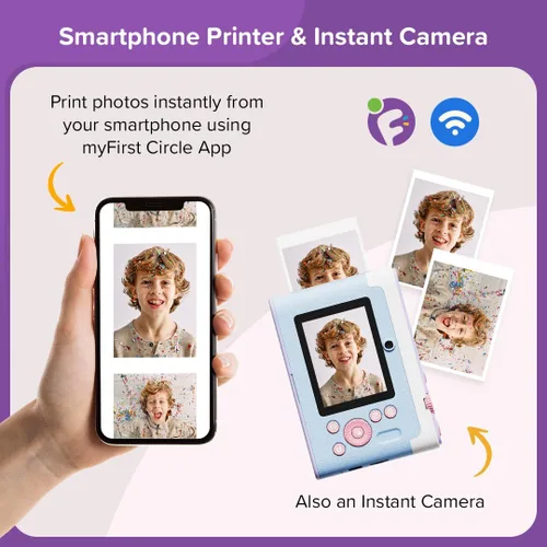Miniatura 2 de Nueva Cámara myFirst Insta Lux - Cámara Digital de Impresión Instantánea a Todo Color, Impresora Fotográfica Móvil, Idea de Regalo de Cumpleaños