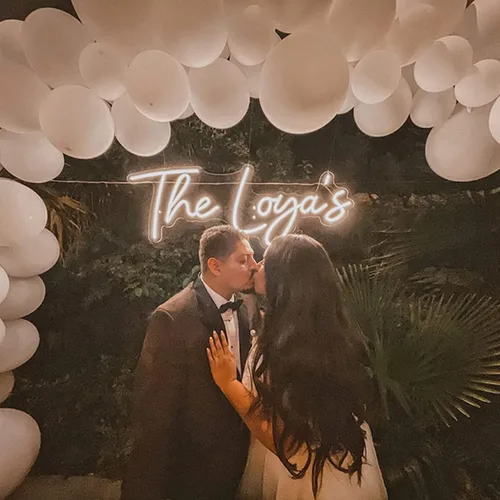 Miniatura 3 de Letreros de neón para decoración de pared, luz LED personalizada con nombre para pared, habitación, decoración de cumpleaños, boda, fiesta feliz