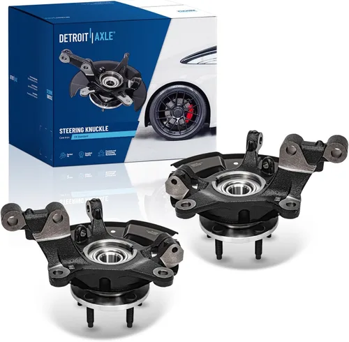 Miniatura 96 de Detroit Axle - Kit de nudillos traseros izquierdo FWD para Hyundai Santa Fe 2007-2009 Veracruz 2007-2012, reemplazo del conjunto de cojinete